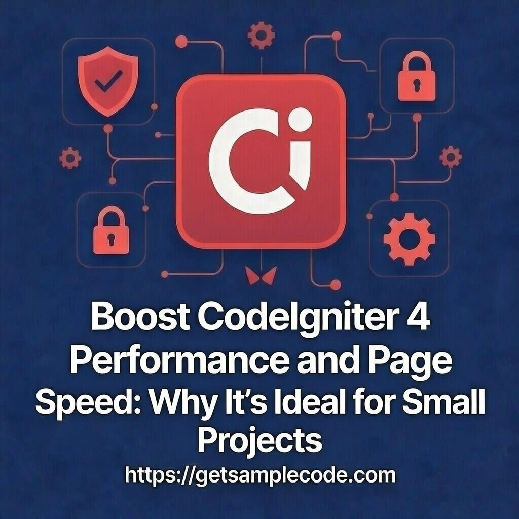 Boost CodeIgniter 4 Performance and Page Speed: Why It's Ideal for Small Projects