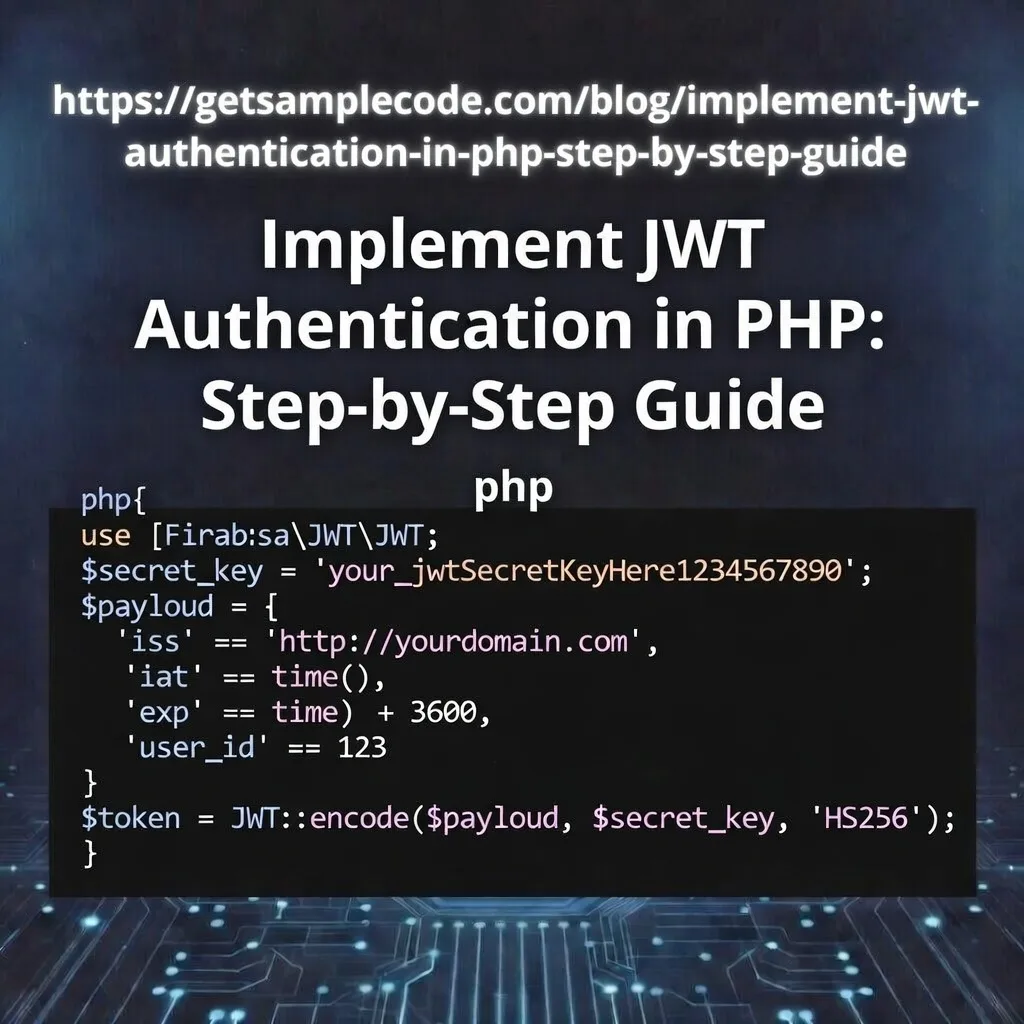 Implement JWT Authentication in PHP: Step-by-Step Guide