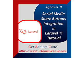 Laravel 11 - Social Media Share Buttons Integration in Laravel 11 Tutorial 